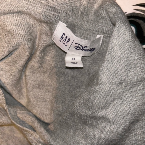 Gap kids Disney collab sequins Mickey Mouse hooded sweater shirt xs 3/4 girls - Picture 3 of 4